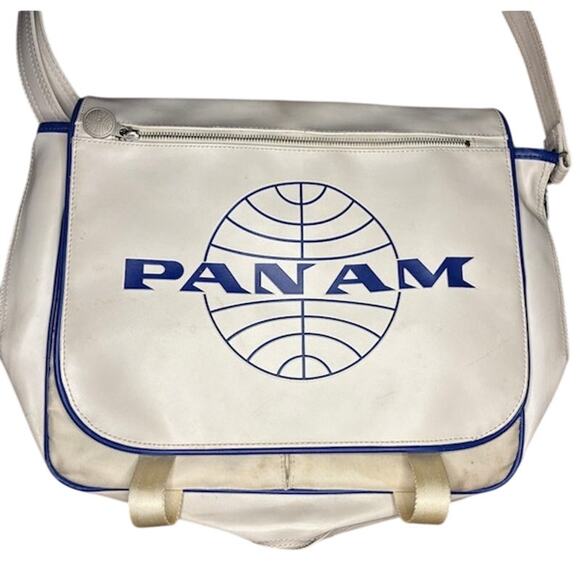 PAN AM "Messenger Reloaded" Bag,Originals,Certified Vintage Style, Pan Am White - Picture 1 of 15